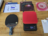 Penhold Pre-Assembled Table Tennis Racket DHS Pg3z + H3 + Sharping 2 Med Pimples